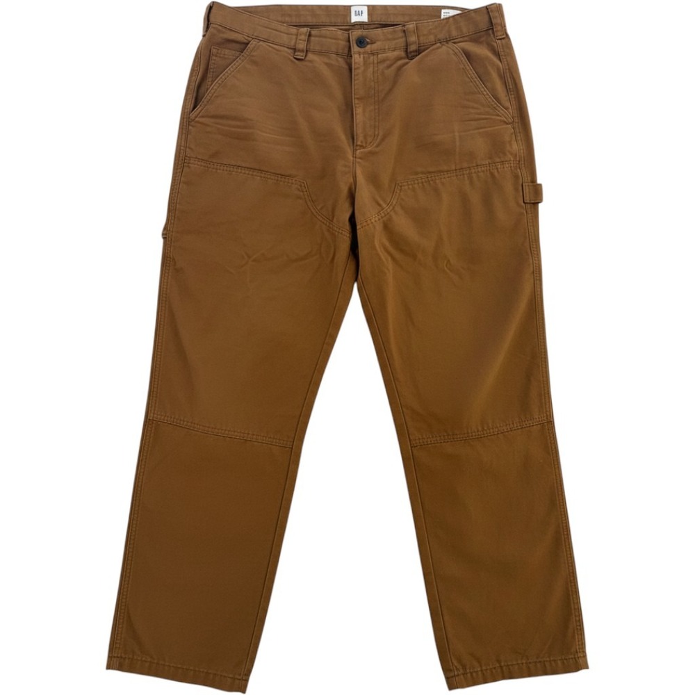 Gap Mens Utility Carpenter Pants 38x32 Palomino Brown Gorpcore Workwear Earthy